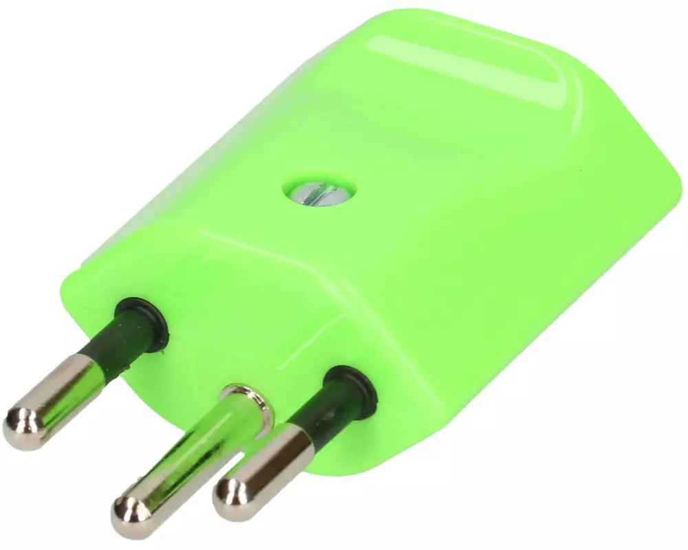 Max Hauri Stecker Typ 12, 3-polig Grün