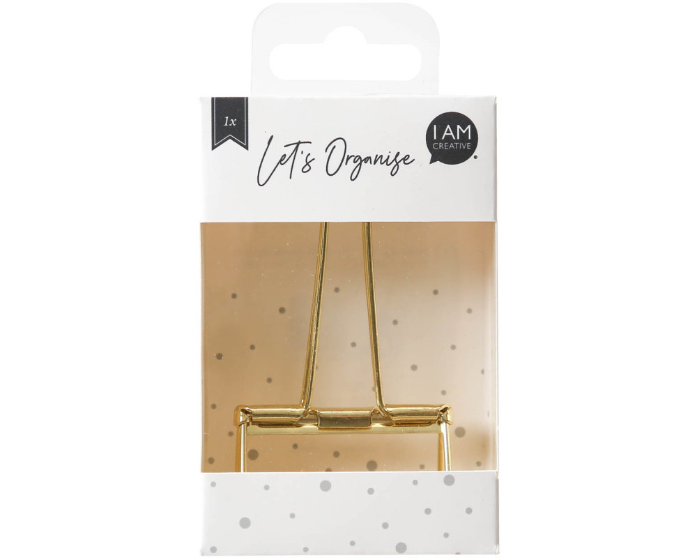 I AM CREATIVE Foldback Klammer Let's Organiz MAA4035.28 gold, 51mm