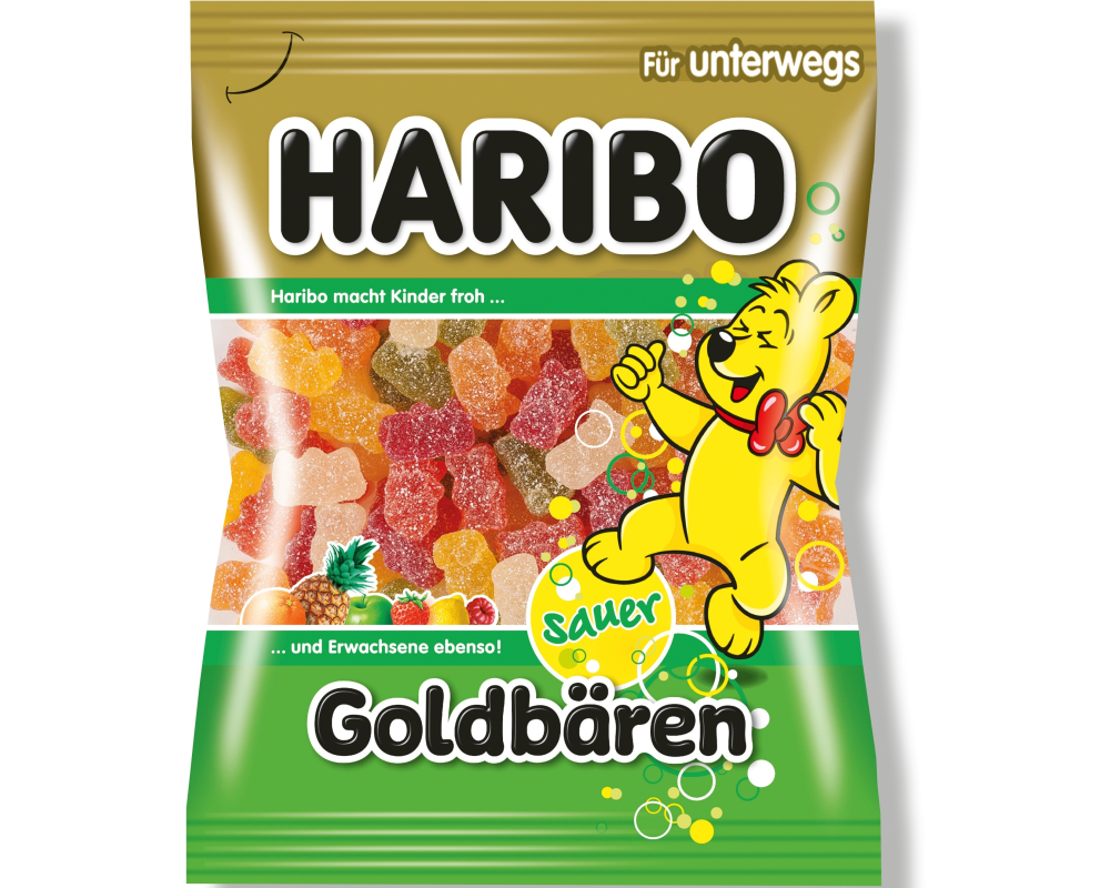 HARIBO Goldbären Sauer 106877 Beutel 100g