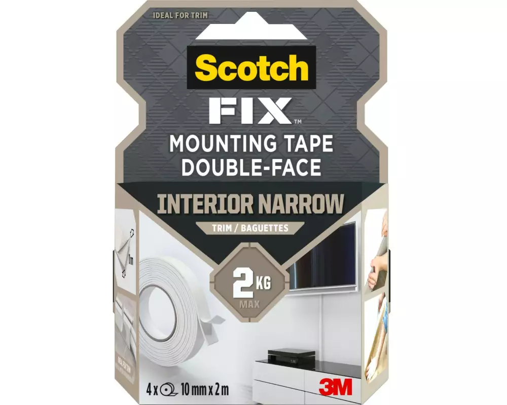 Scotch Montageband Scotch-Fix, 10 mm x 2 m, Weiss