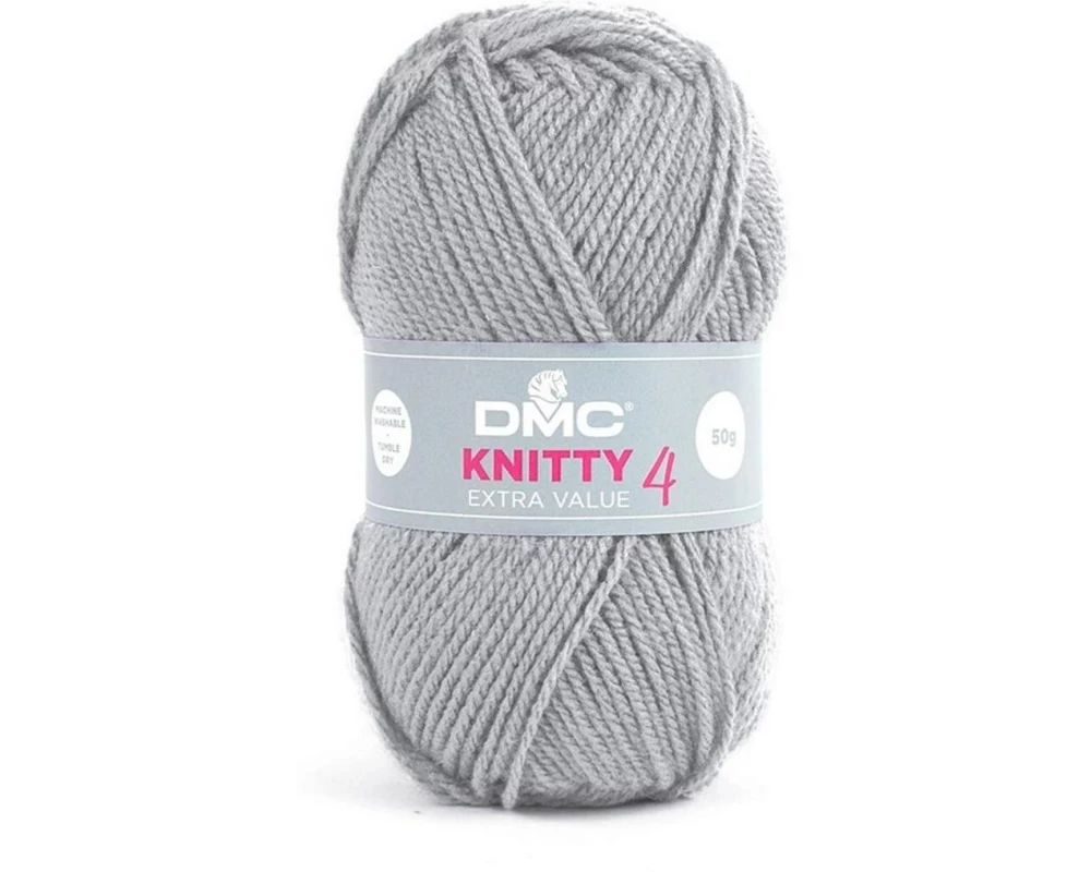 DMC Wolle Knitty 4 Mini Hellgrau