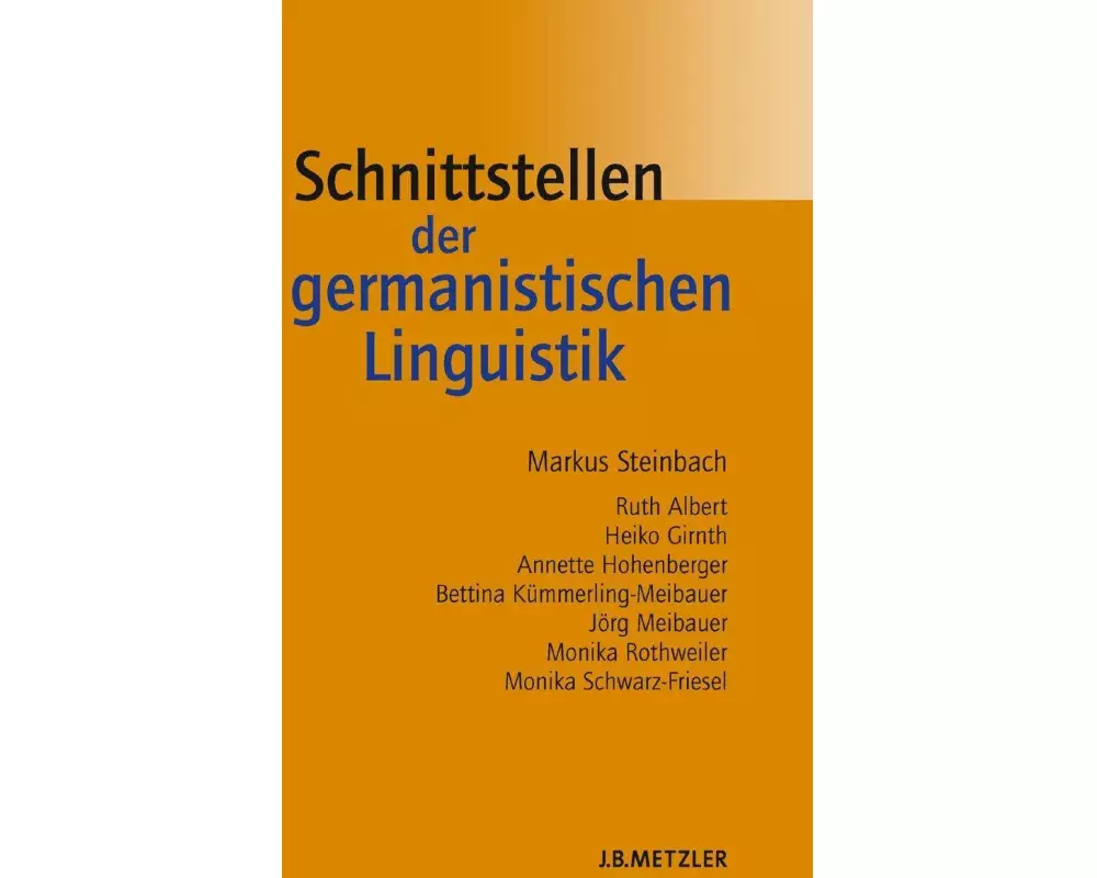 Schnittstellen der germanistischen Linguistik