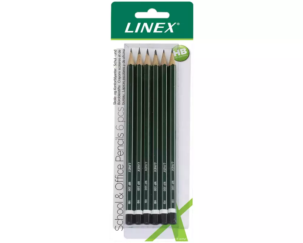 Linex Bleistift WBP100, HB, 6 Stück