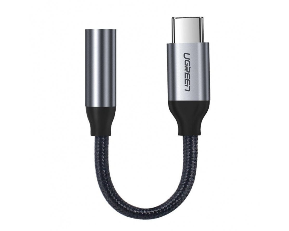 UGREEN USB-C to 3.5mm headphone 30632 jack adapter 10cm, Grey