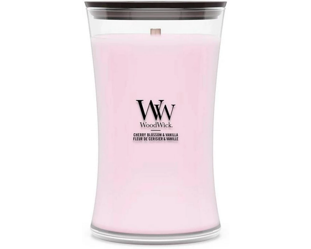 Woodwick Duftkerze Cherry Blossom & Vanilla Large Jar