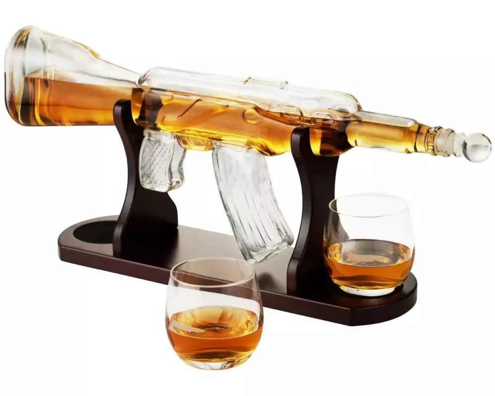 Oak & Steel Dekanter Gewehr 0.8 l, Transparent