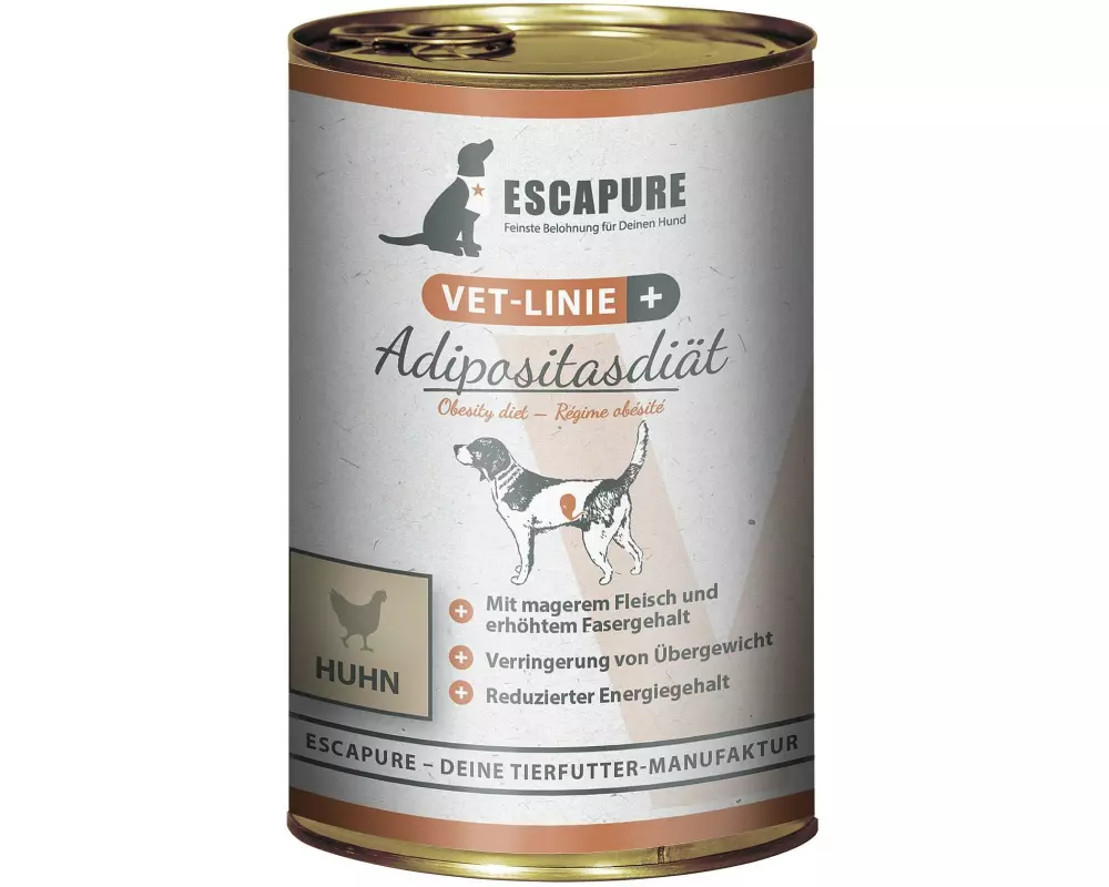Escapure VET-Linie Nassfutter Adipositas Hähnchen 0.4 kg