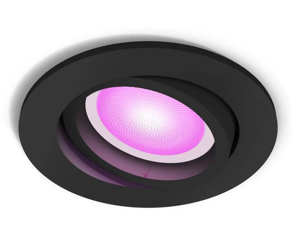 Philips Hue White & Color Ambiance Centura Einbauspot Rund Schwarz