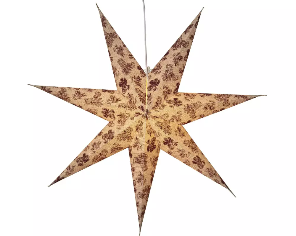 Star Trading LED-Stern Cotton, Beige
