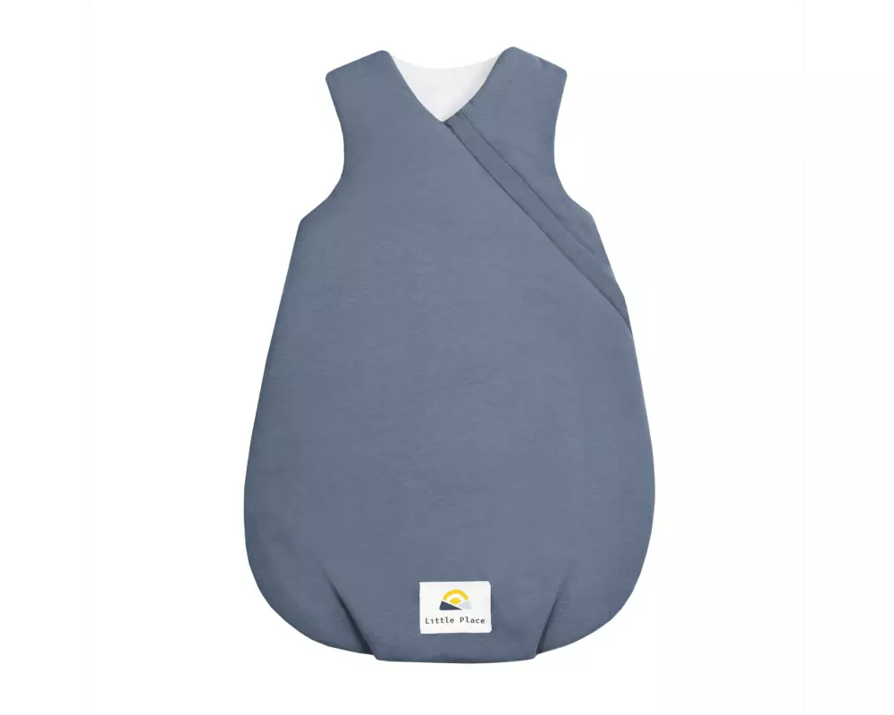 Julius Zöllner Baby-Ganzjahresschlafsack Little Place Uni Blue Gr. 56/62