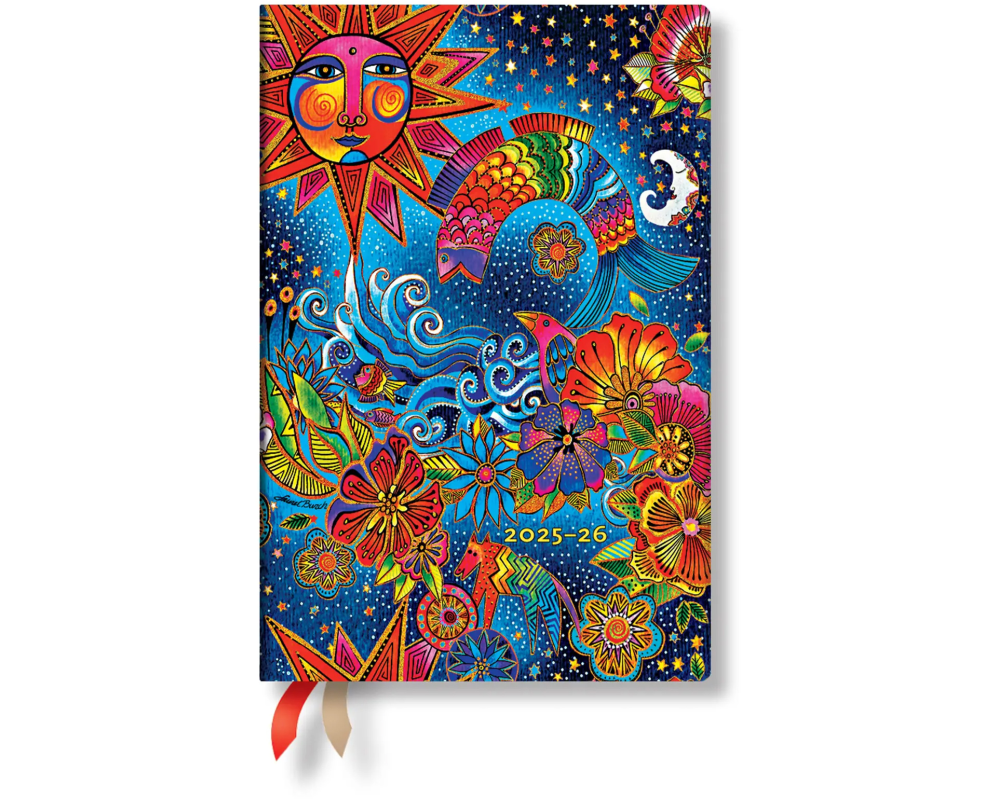 PAPERBLANKS Agenda Magie Cél. Mini 25/26 FF0953-6 1W/2S 13M FR HOR SC 9.5x14cm