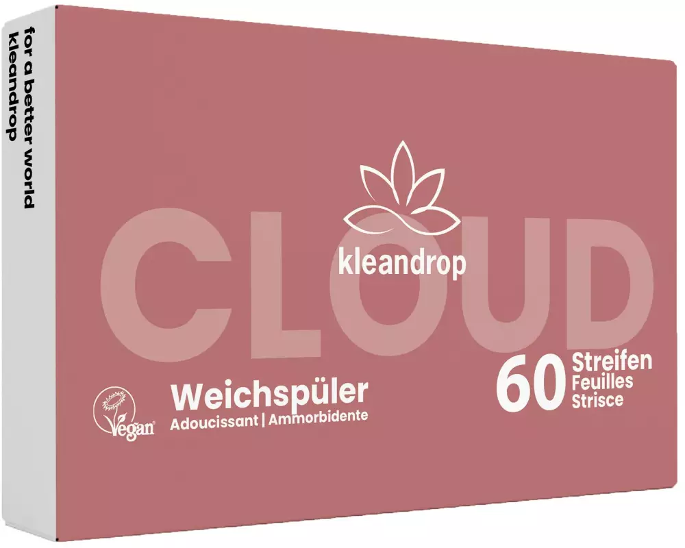 kleandrop Weichspüler Streifen Clouds 60 Stück
