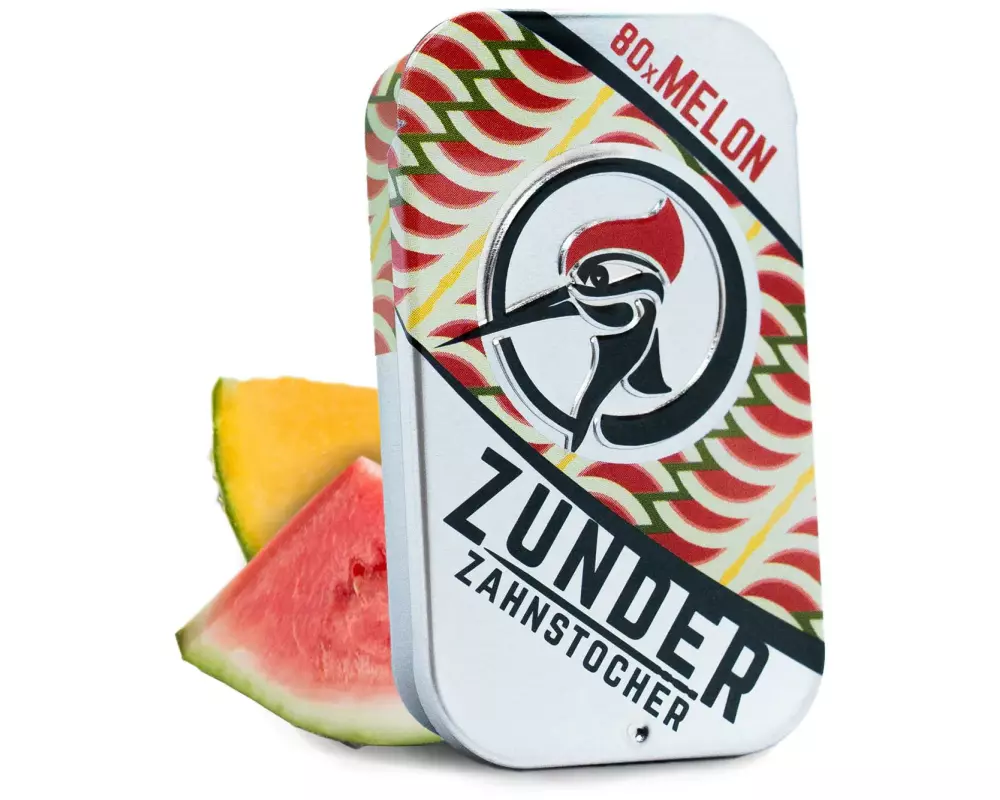 Zunder Zahnstocher Zahnstocher Melon Zahnstocher In der Zunder Schiebedose