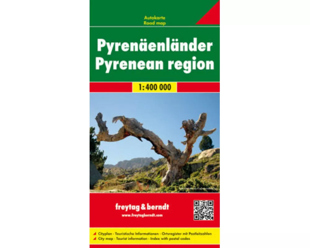freytag & berndt Straßenkarte Pyrenäenländer 1:400.000
