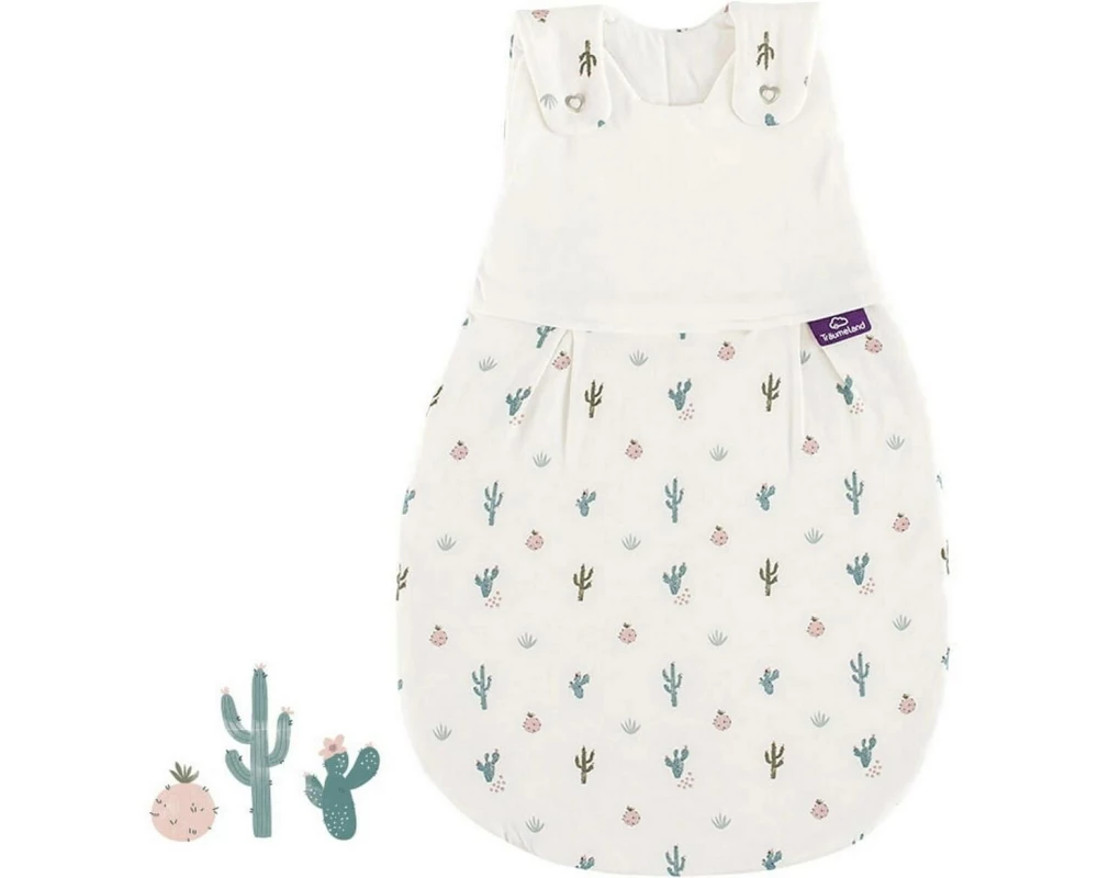 Träumeland Baby-Ganzjahresschlafsack Lieb Kaktusliebe Gr. 68/74