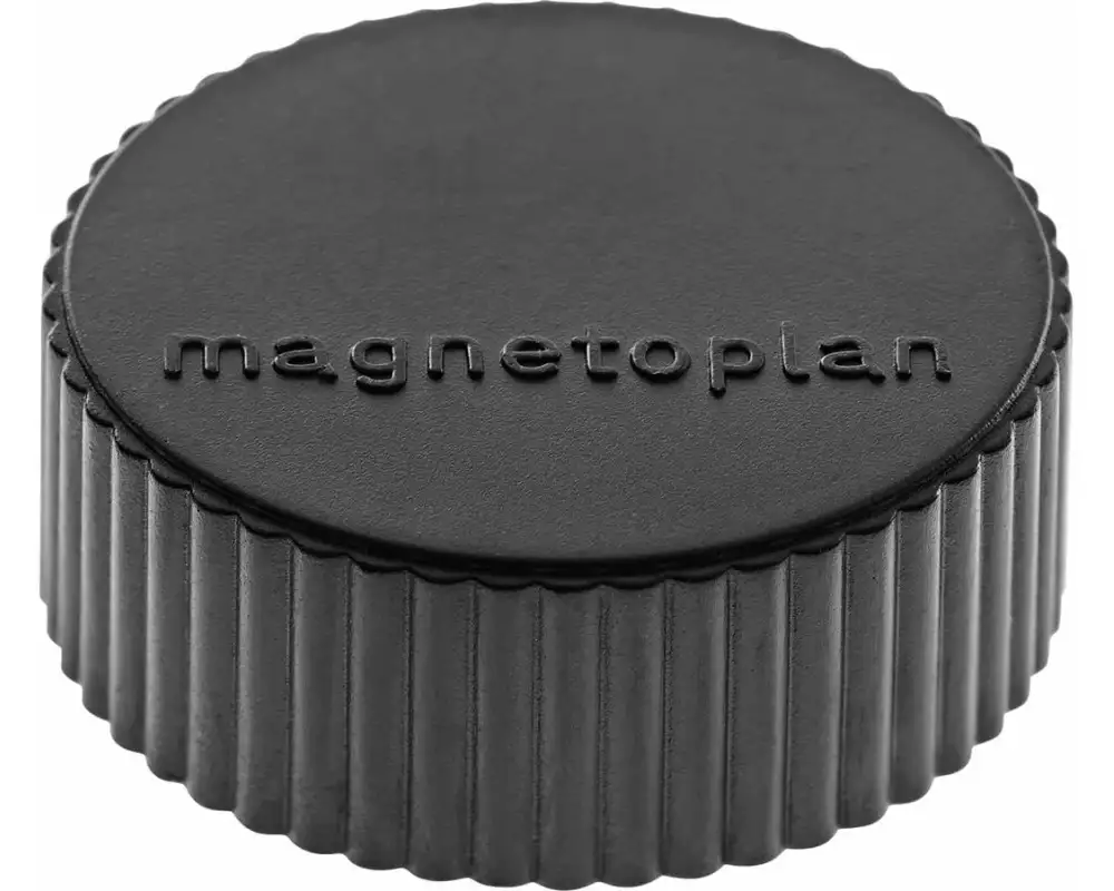 Magnetoplan Haftmagnet Discofix Magnum Ø 3.4 cm Schwarz, 10 Stück
