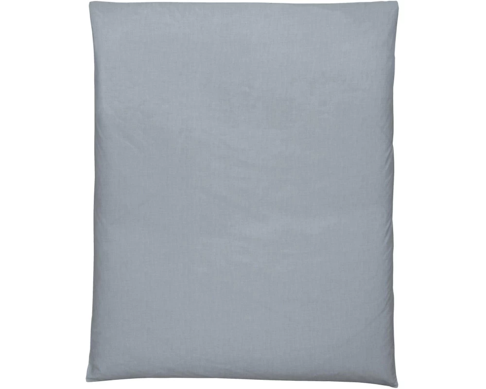 Home Fashion Duvetbezug Halbleinen uni stahlblau 160 x 210 cm