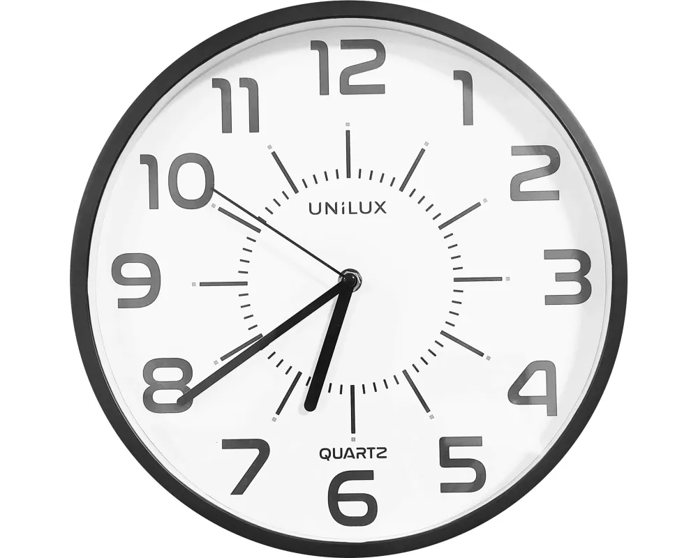 UNiLUX Wanduhr Pop PL Schwarz/Weiss