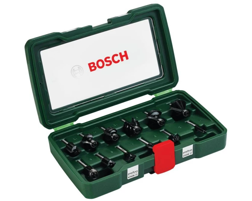 Bosch Fräserset HM 8 mm, 12-teilig