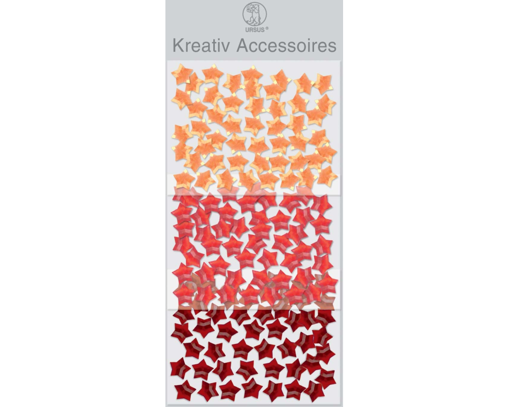 URSUS Kreativ Accessoires 56400055 Sterne, multicolor