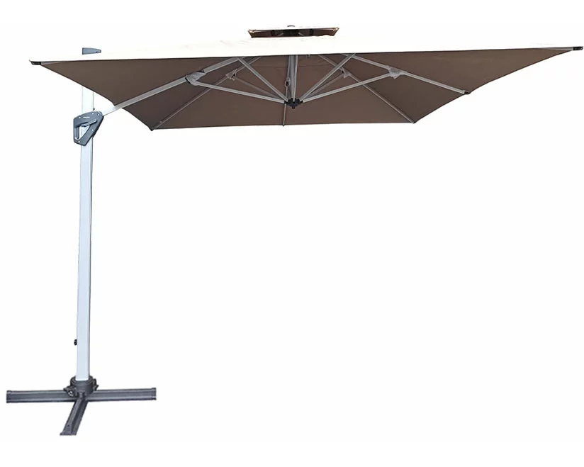 CONTINI De Luxe Roma Ampelschirm 3x4m taupe