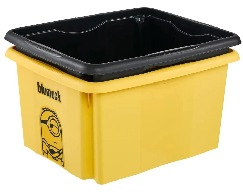 keeeper Karolina Minions Mosaic Kunststoff 24 L Gelb mit Deckel