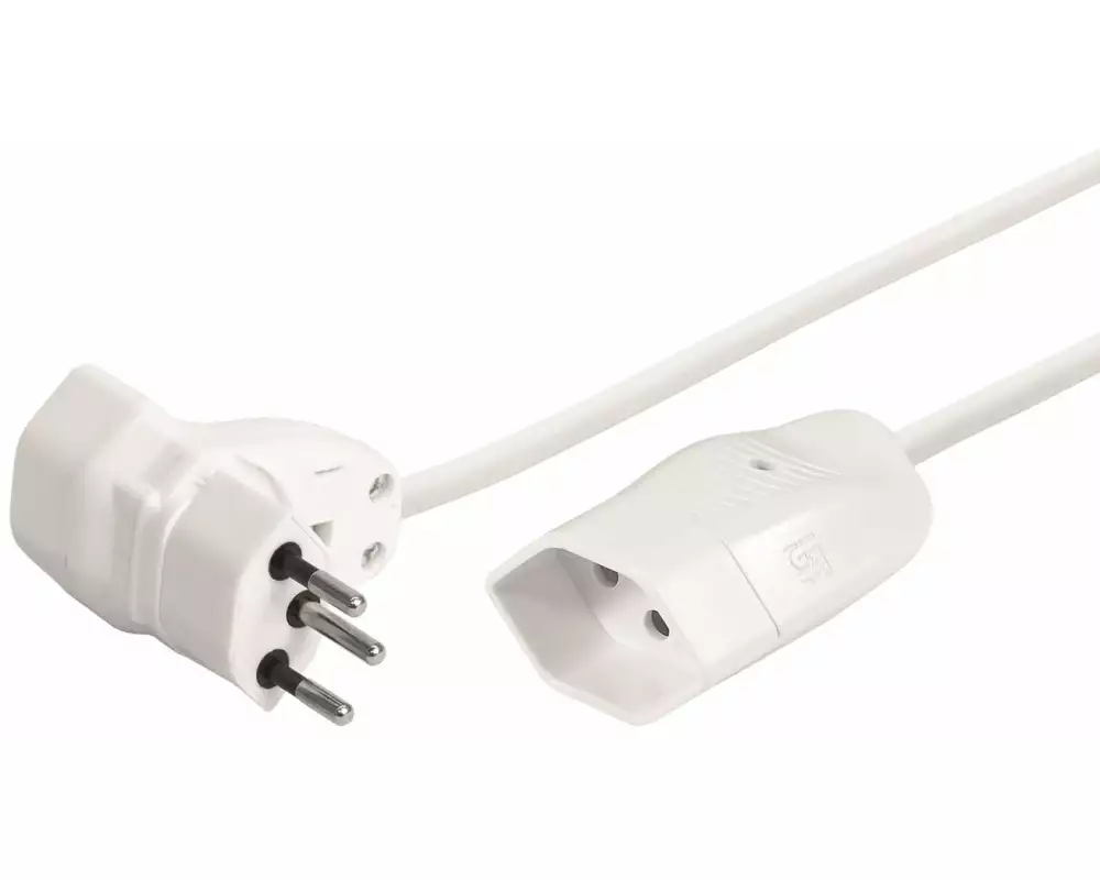 STEFFEN Verlängerungskabel 0.25 m T13 - T12, Mister T 320°, Weiss