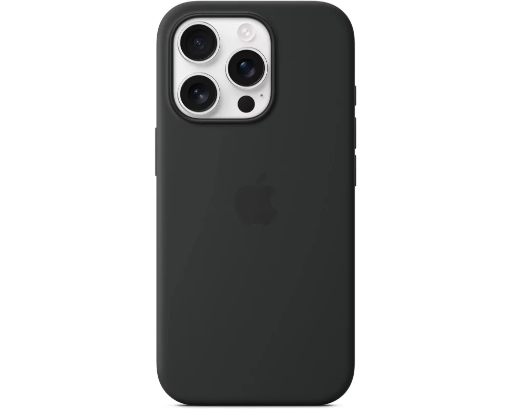 Apple Silicone Case mit MagSafe iPhone 16 Pro Schwarz