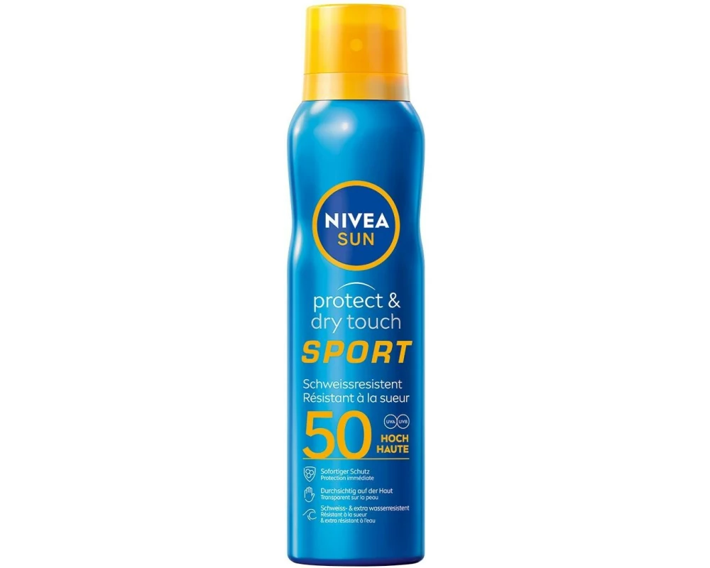 NIVEA SUN Sonnenspray Protect and Dry Touch Sport LSF 50 200 ml