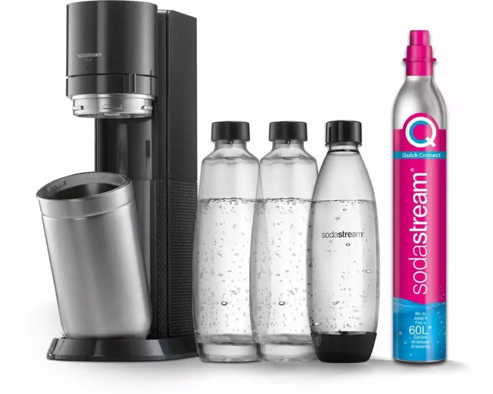 Sodastream Wassersprudler Duo Megapack Schwarz