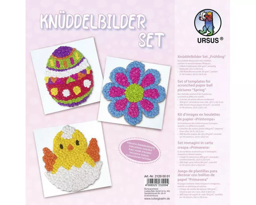 URSUS Osterbastelset Knüddelbilder Frühling