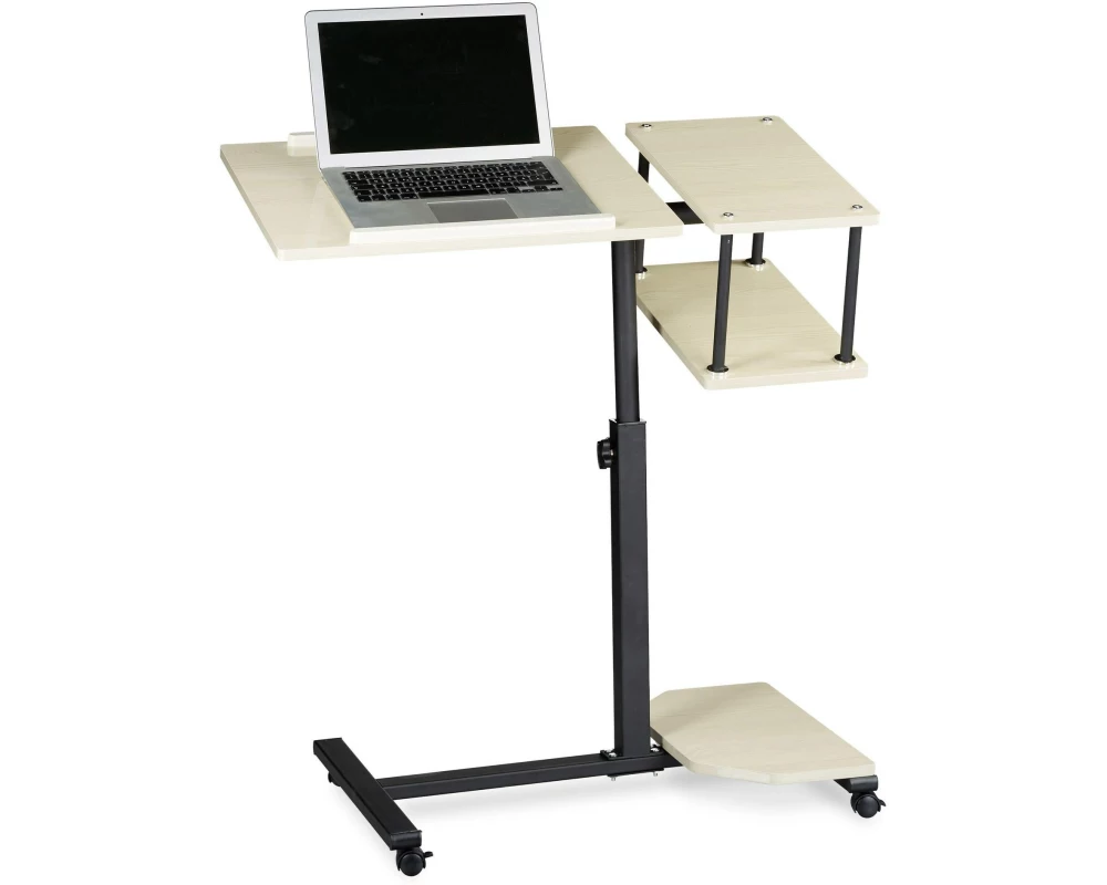 relaxdays Laptoptisch XL Creme / Schwarz