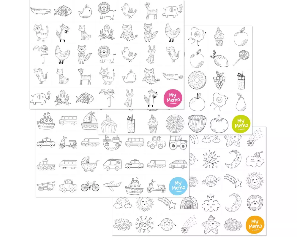 Trendform Papiertischset My Memo 4 Sujets à 6 Blatt