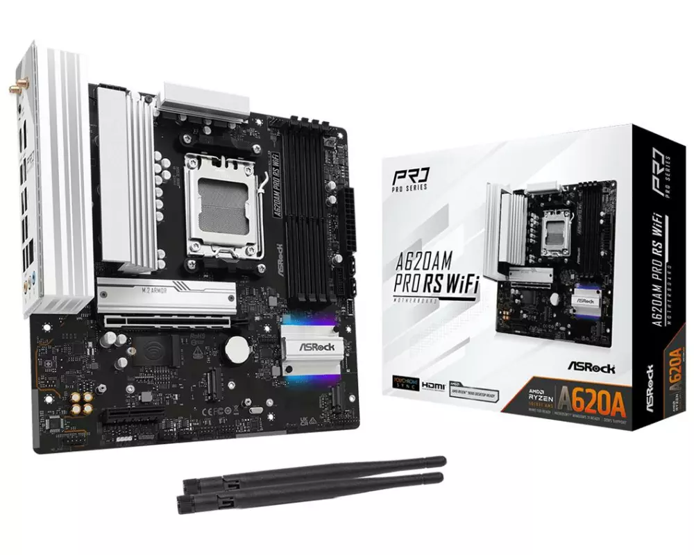 ASRock Mainboard A620AM Pro RS WiFi
