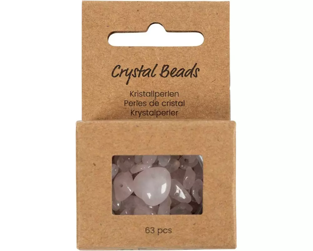 Creativ Company Perlen-Set Kristallperlen Rosa, 7-12 mm