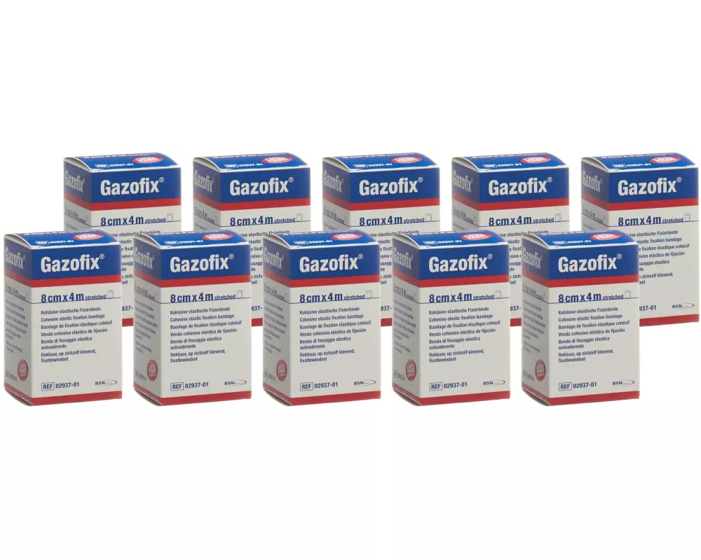 Gazofix Gazofix kohäsive elastische Fixierbinde 8 cm x 4 m 10 Stück
