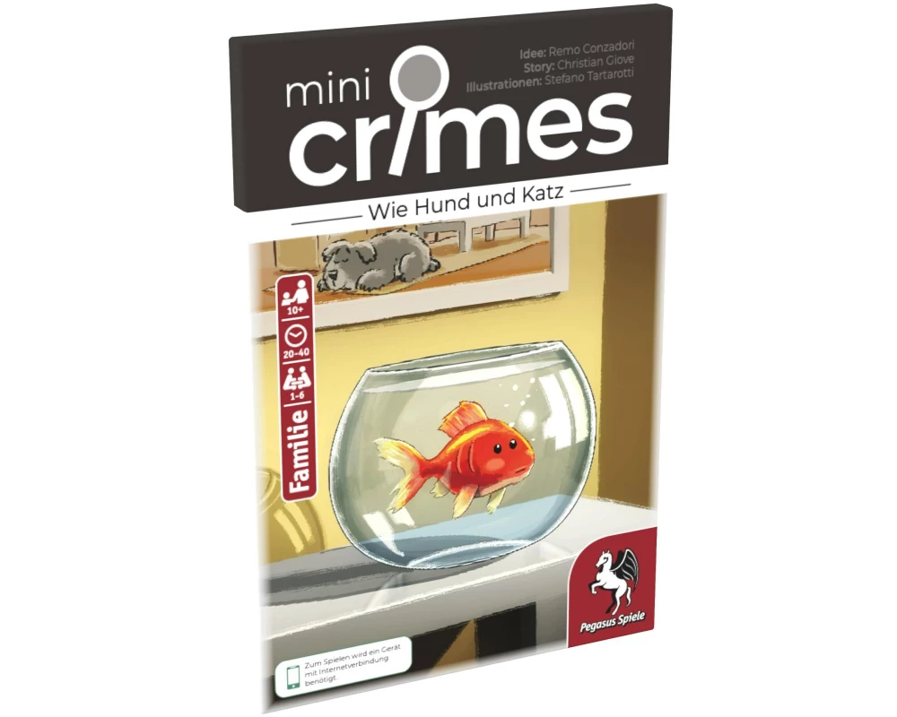 Pegasus Spiele Kartenspiel MiniCrimes – Wie Hund und Katz -DE-