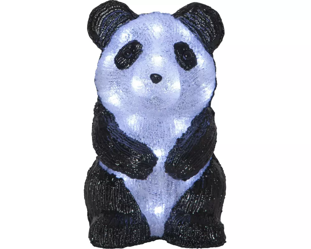 Star Trading LED-Figur Crystalo Panda, 20 LED, 27 cm, Outdoor