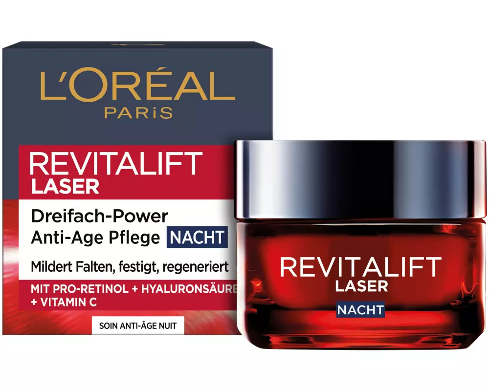 L'Oréal Paris Nachtcrème RevitaLift Laser X3 Anti-Age 50 ml
