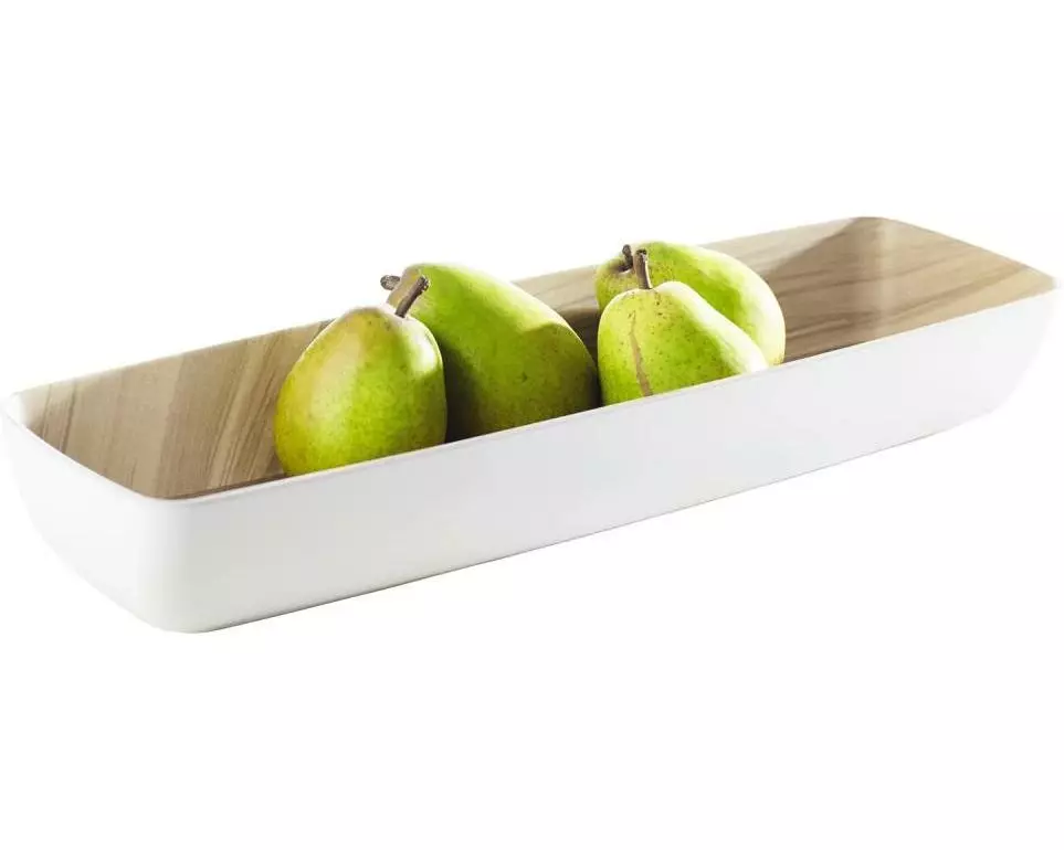 APS Schale GN 2/4 Schale FRIDA Weiss(aussen)/Holzoptik Weiss