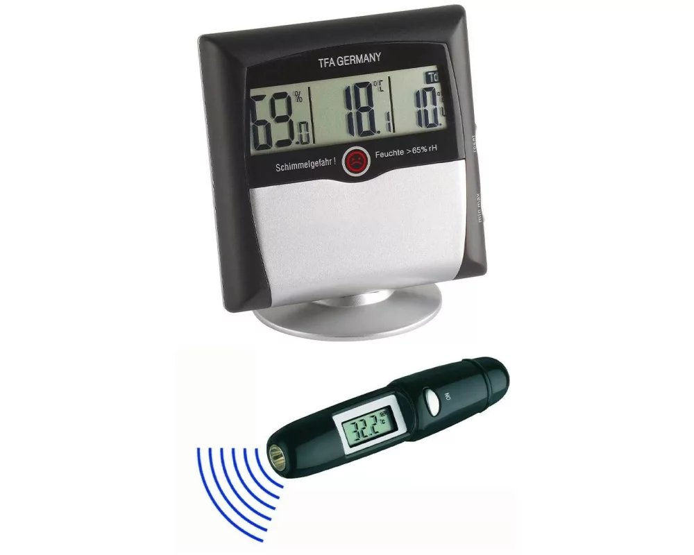 TFA Dostmann Thermo-/Hygrometer Klima Control Set 95.2008