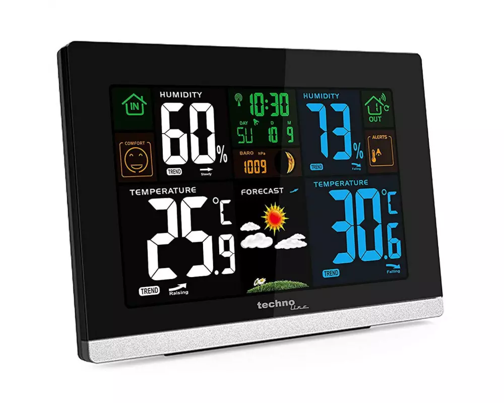Technoline Wetterstation WS 6462 Schwarz