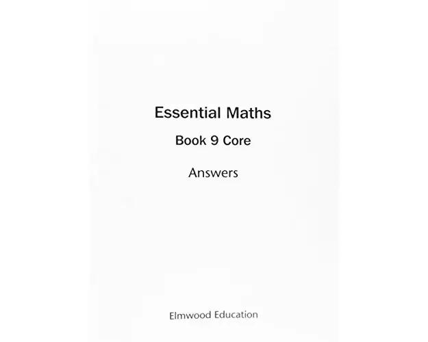Essential Maths 9 Core Answers