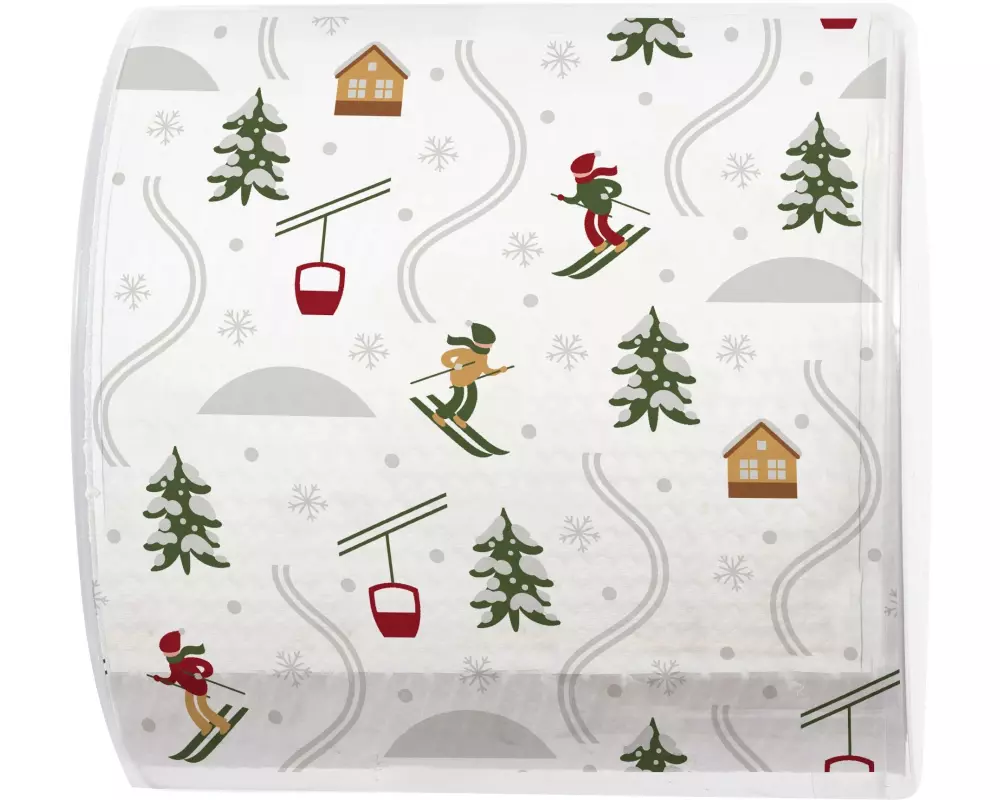 Paper + Design Toilettenpapier Ski Slope 1 Roll, 200 Blatt, 3-lagig