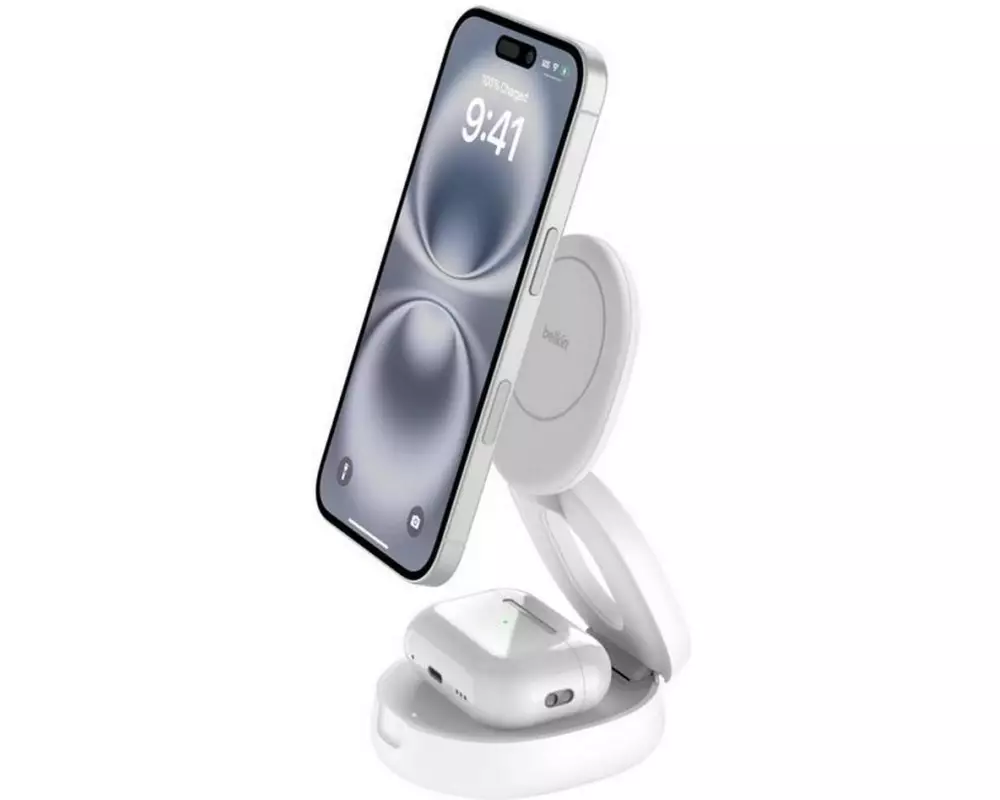 Belkin Wireless Charger BoostCharge 2in1 Weiss