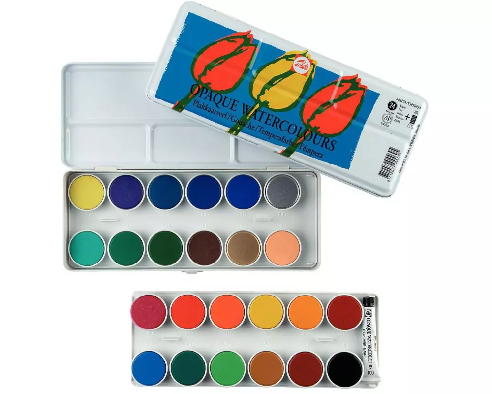 Talens Wasserfarbe 24er Set, Mehrfarbig