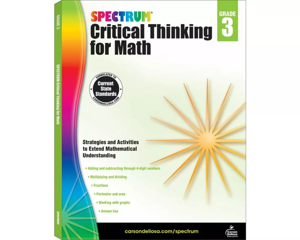 Spectrum Critical Thinking for Math, Grade 3