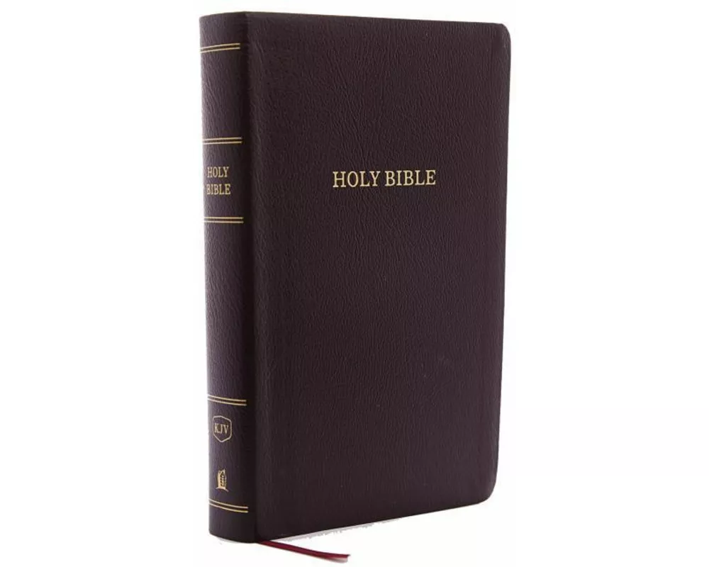 KJV Holy Bible: Personal Size Giant Print with 43,000 Cross References, Burgundy Bonded Leather, Red Letter, Comfort Print: King James Version
