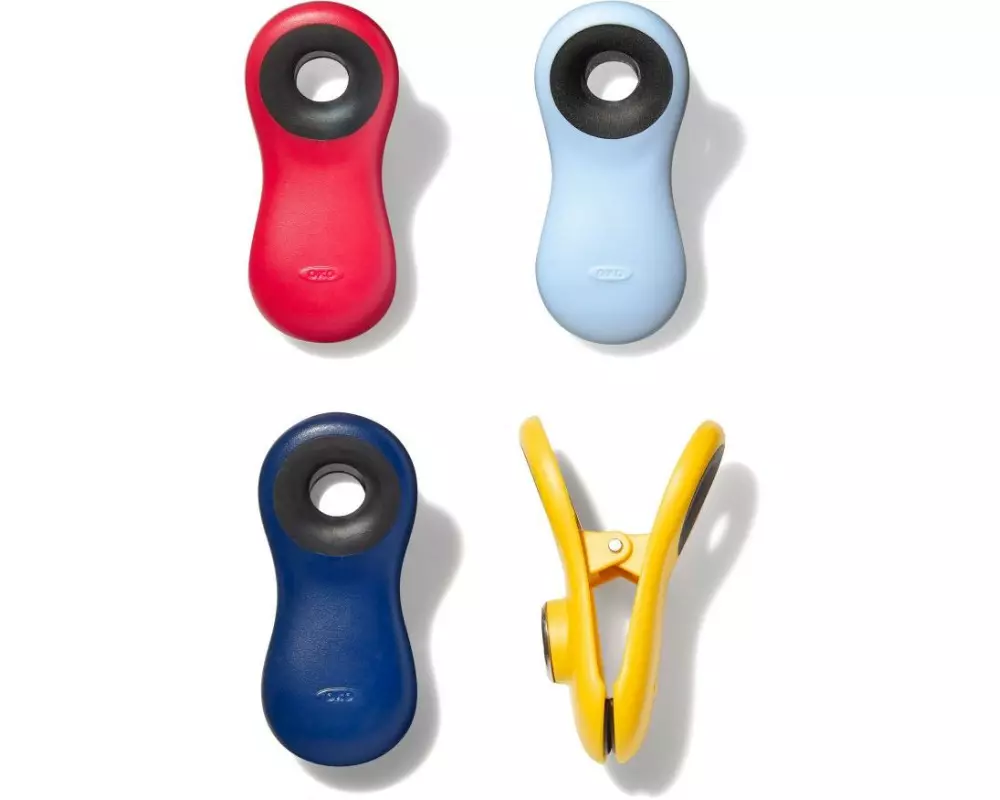 Oxo Good Grips Verschlussklammer 4 Stück, Mehrfarbig
