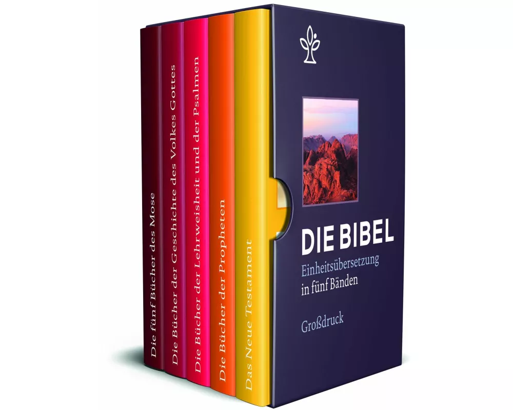 Die Bibel. Einheitsübersetzung der Heiligen Schrift. Gesamtausgabe / Bibel in 5 Einzelbüchern in Geschenkkassette, Großdruck